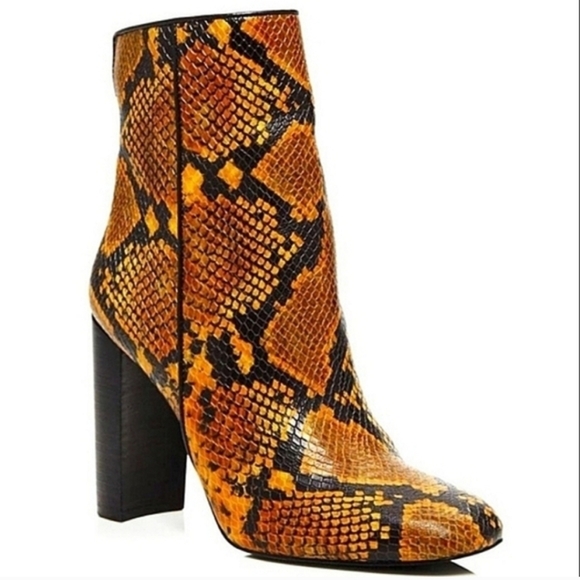 AQUA Women's Soren Yellow Block Heel Booties Size 7 NWT - Picture 8 of 8